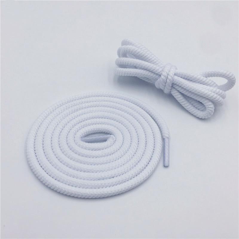 Bright Color 5mm Spiral Round Polyester Shoelaces novelty Sports Bootlaces For Mountaineering