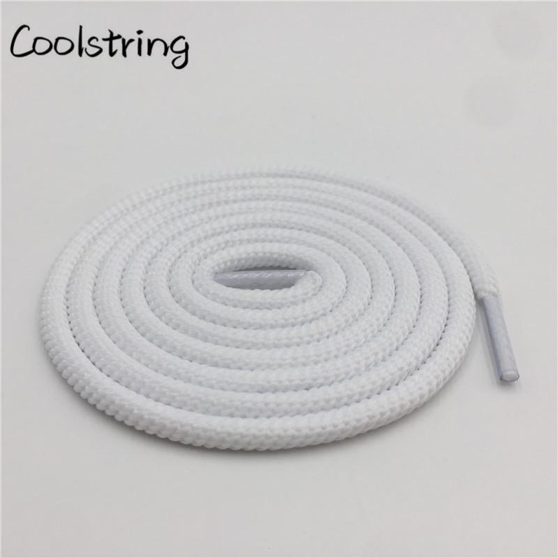 Bright Color 5mm Spiral Round Polyester Shoelaces novelty Sports Bootlaces For Mountaineering