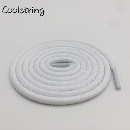 Bright Color 5mm Spiral Round Polyester Shoelaces novelty Sports Bootlaces For Mountaineering