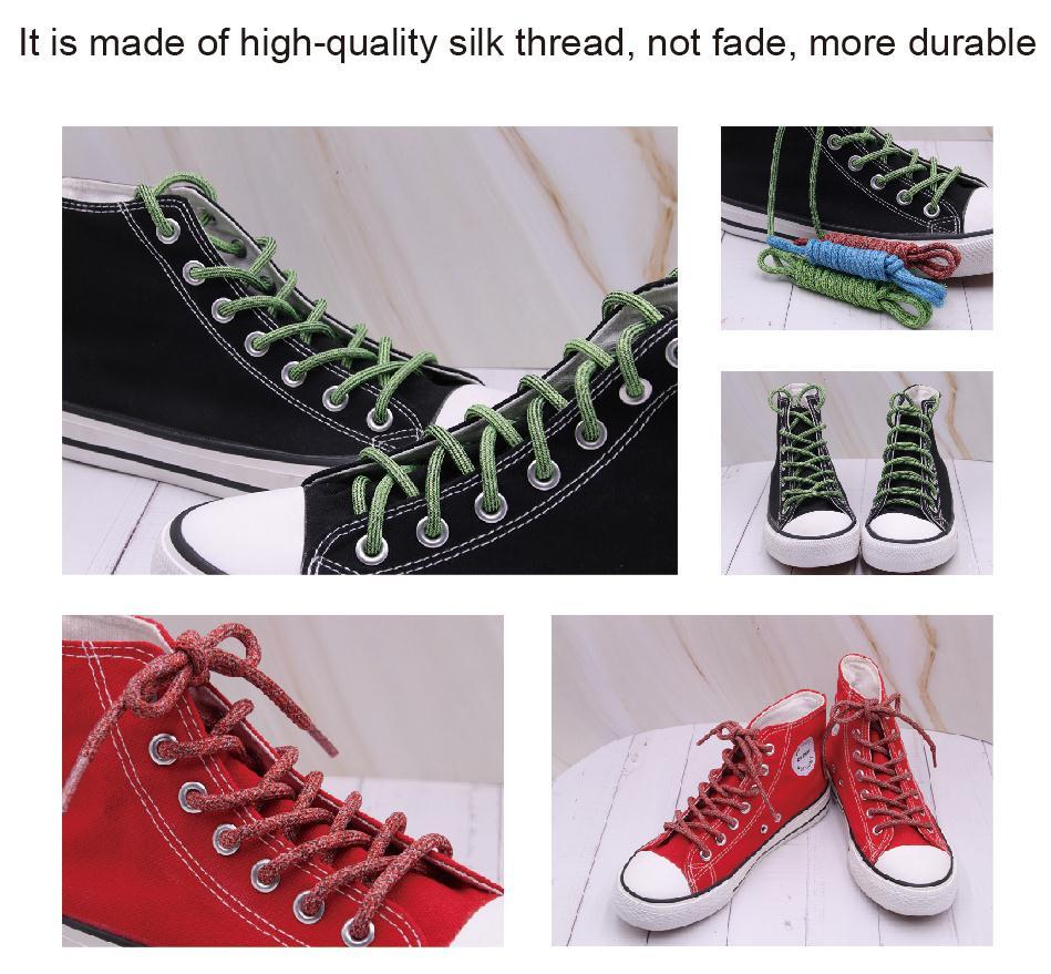 Shoe Accessories 4.5MM Excellent Polyester Round Rope Male Female Outdoor High-rank Durable Lace