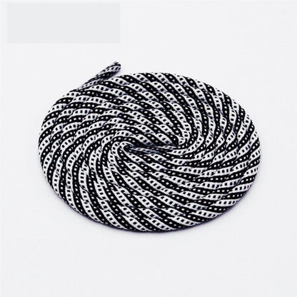 5MM Round Cords Spiral Plaid Polyester Shoelaces For Adult&Kid Men Women Sneaker 2021 Outdoor Sports