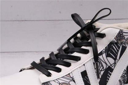 7MM Strong Surface PU Leather Top Quality Shoelaces Whole Production For Custom Bulk Order Drop