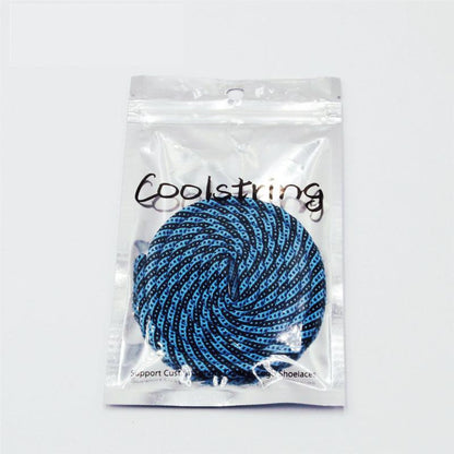 5MM Round Cords Spiral Plaid Polyester Shoelaces For Adult&Kid Men Women Sneaker 2021 Outdoor Sports