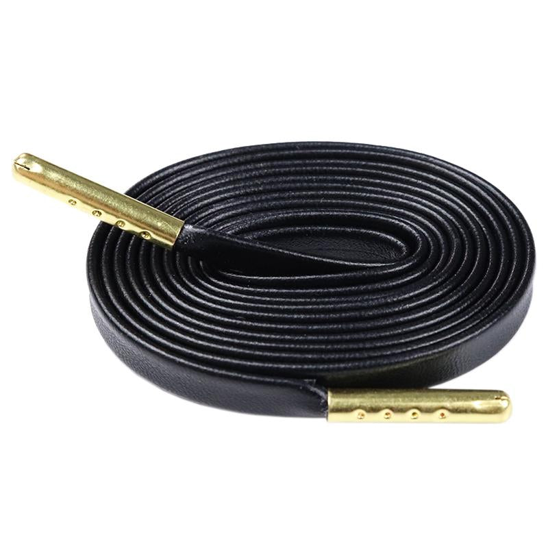 7MM Shoe Accessories Exquisite Quality PU Leather Shoelaces For Custom Cords Bulk Lace Order Drop