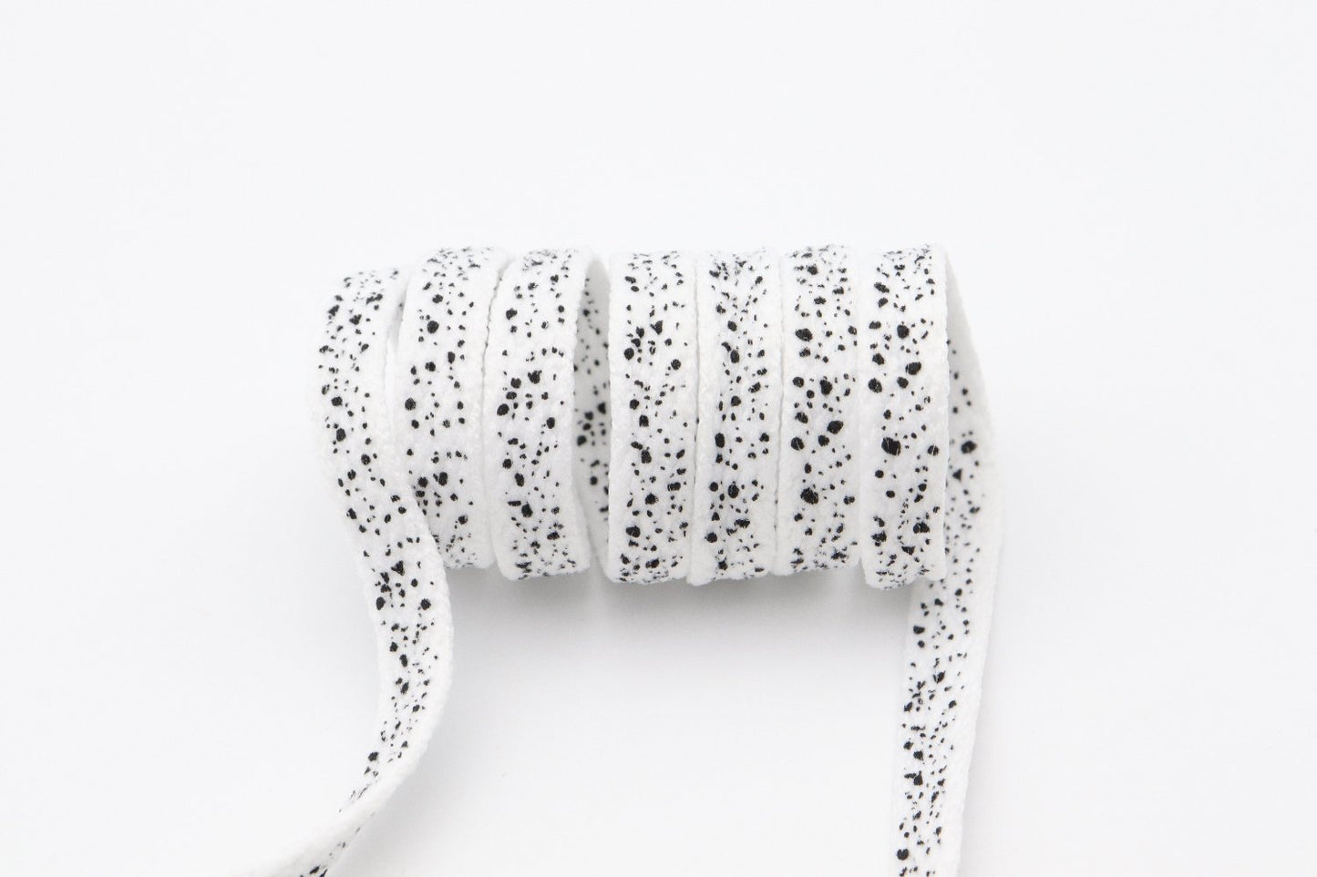 8MM Spray Point High Quality Shoelaces Easy Boots Canvas Ropes Adult&Kid Sneaker 2021 Unisex Black