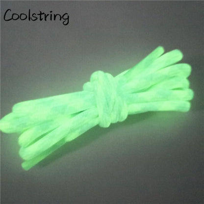 Sport  Fluorescence Round Shoelace Glow In The Dark Night Colorful Fluorescent Shoe Laces Athletic