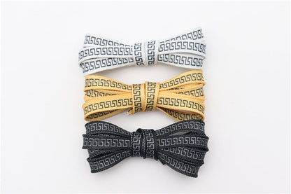 8MM Perfect Shoelaces Easy Wearing Black White Golden Shoe Cords Women Sneakers Boots Fashion Laces