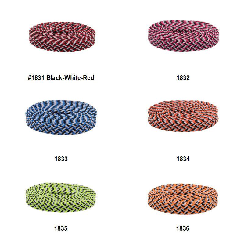 7mm Premium 3 Colorful Flat Polyester Shoelaces For Casual Canvas Men Women Sneaker 2021 Trendy