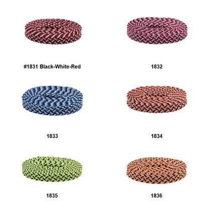 7mm Premium 3 Colorful Flat Polyester Shoelaces For Casual Canvas Men Women Sneaker 2021 Trendy