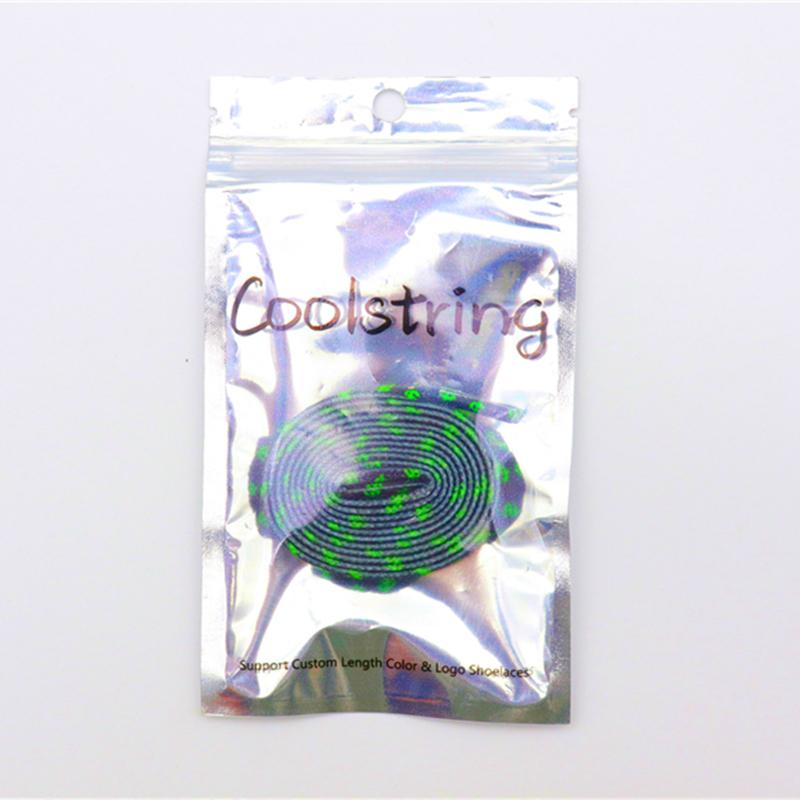 8MM Flat Canvas Polyester Cotton Laces Black-Green Dollar Heat Transfer Printing Pattern Top Ropes