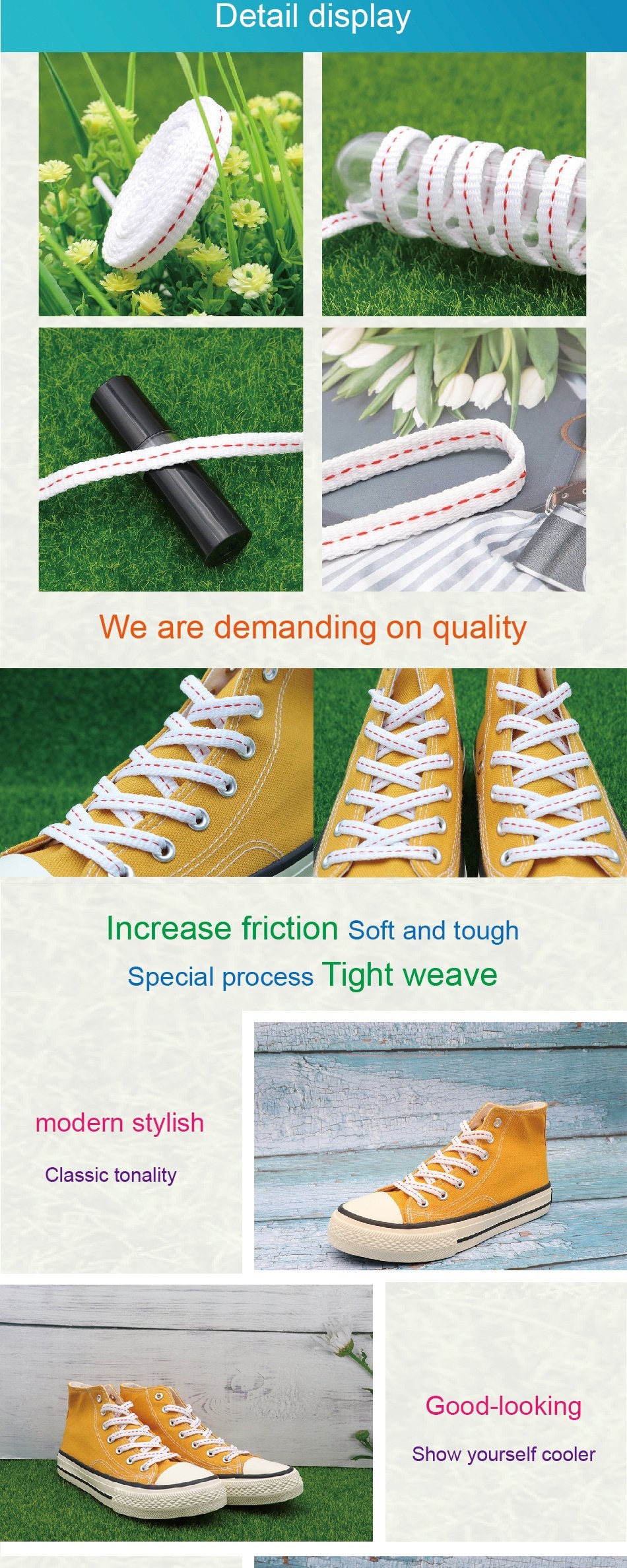 8MM Shoe Accessories Flat Laces Red Line Segment White Shoelaces Simplicity Fashion Hat Lacets