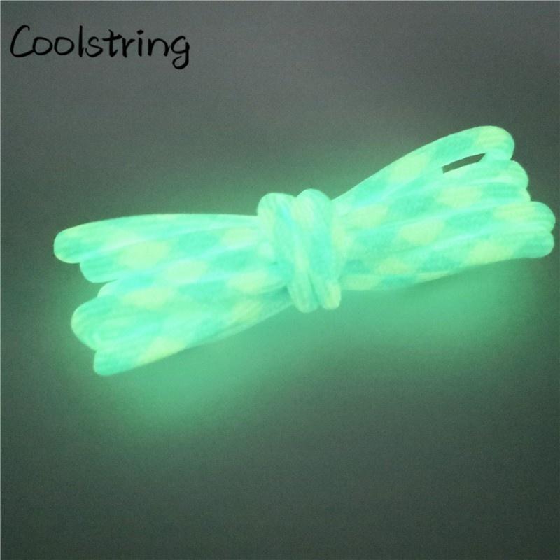 Sport  Fluorescence Round Shoelace Glow In The Dark Night Colorful Fluorescent Shoe Laces Athletic