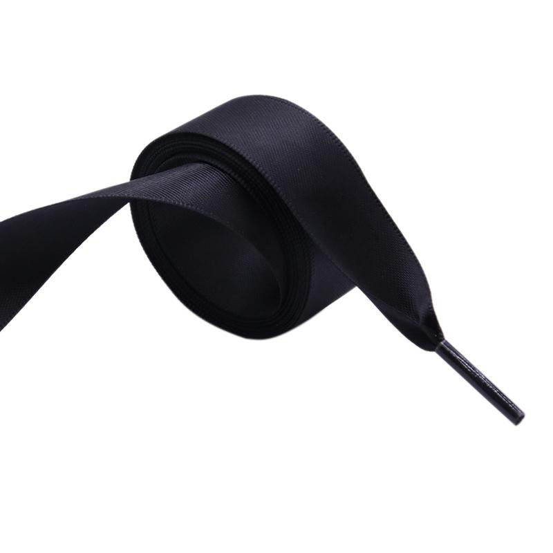 Solid Color Ribbon Wide Shoelaces Women Canvas Casual Flat Shoes Lacet 2021 Charmed Fashion Cord