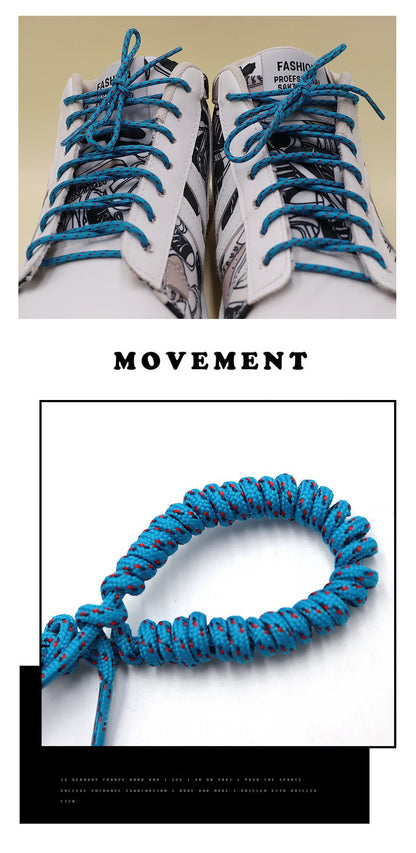 Cheap Ropes 3MM Blue Red Thiny Polyester With Plastic Shoelace End Normal Bracelet Simplify Easy