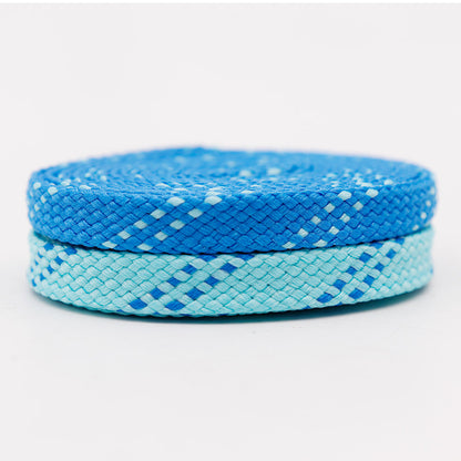 0.8cm Flat Shape Polyester Laces 2 Colors Fashion Wear Casual Sports Shoelaces Charm Wholesale Customization Suitable for Public