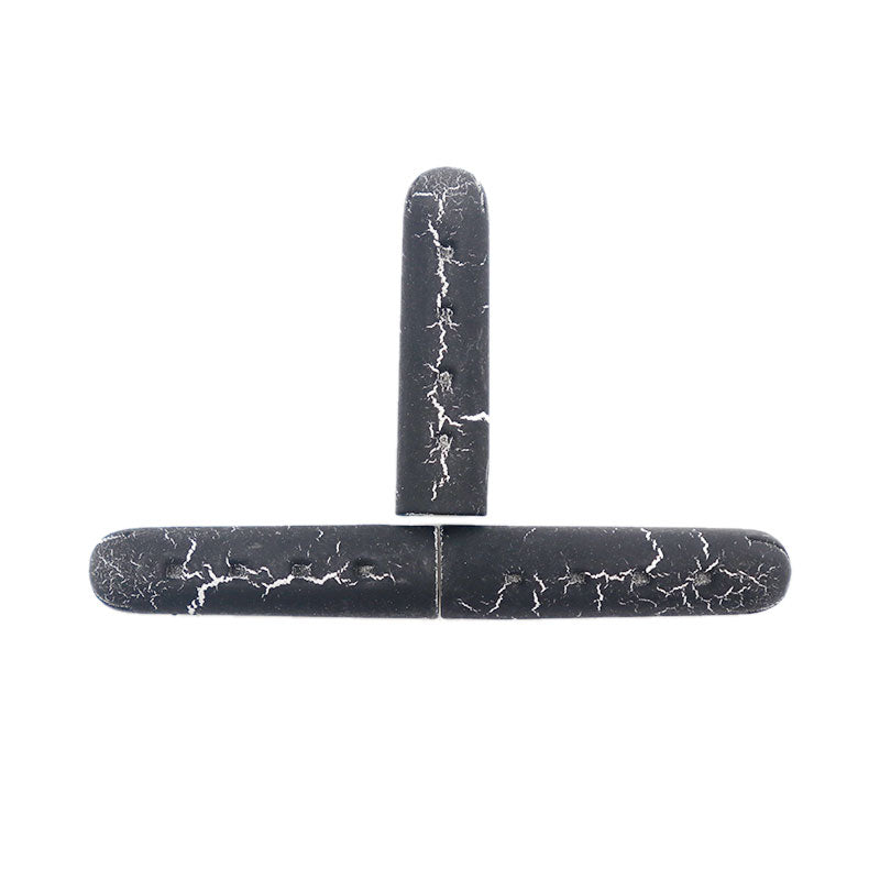 Weiou Company Trendy Shoe Metal Decoration High Quality Black And Withe Cracked Metal Head For Casual Shoes