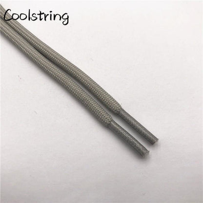 5mm Round Polyester Customized Shoelaces Green Navy Fashion Shoe Laces Extral Long Unisex Women Men