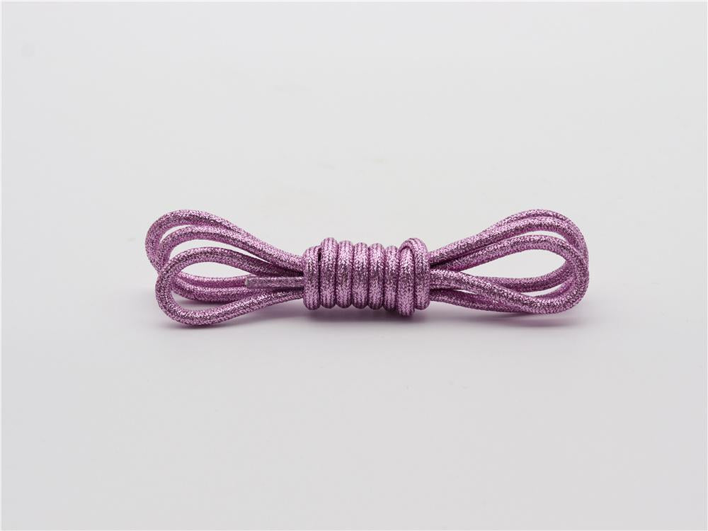 Shoe Accessory 4.5mm Shiny Metallic Shoelaces Premium Pretty Ropes Unisex Sport Basketball Cheap