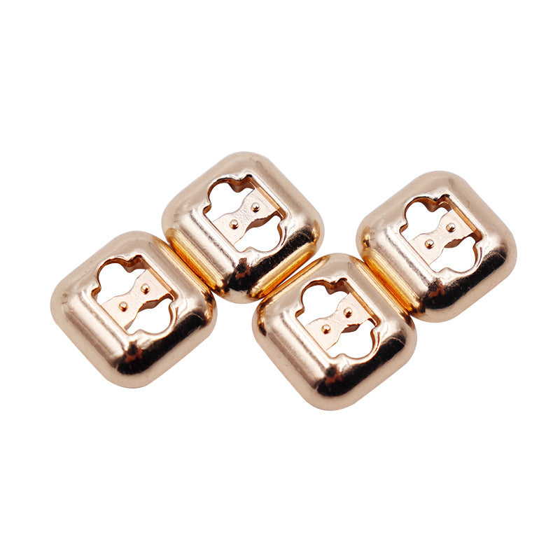 DIY Sneaker Kits 4pcs Metal Shoelaces Tips Head 3 Colors No Tie Shoelaces Metal Lace Lock Silver Gold Black Metal Lace Buckle