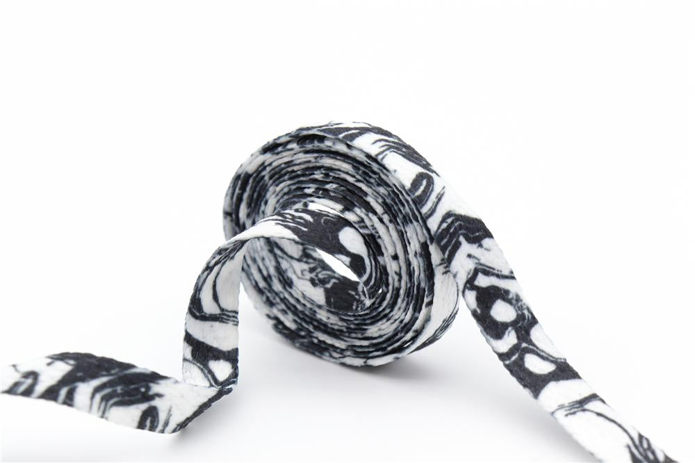 8MM Flat Type Shoe Accessories Wide Canvas Ropes Top Waist Laces Sneakers Women Men Black White Easy