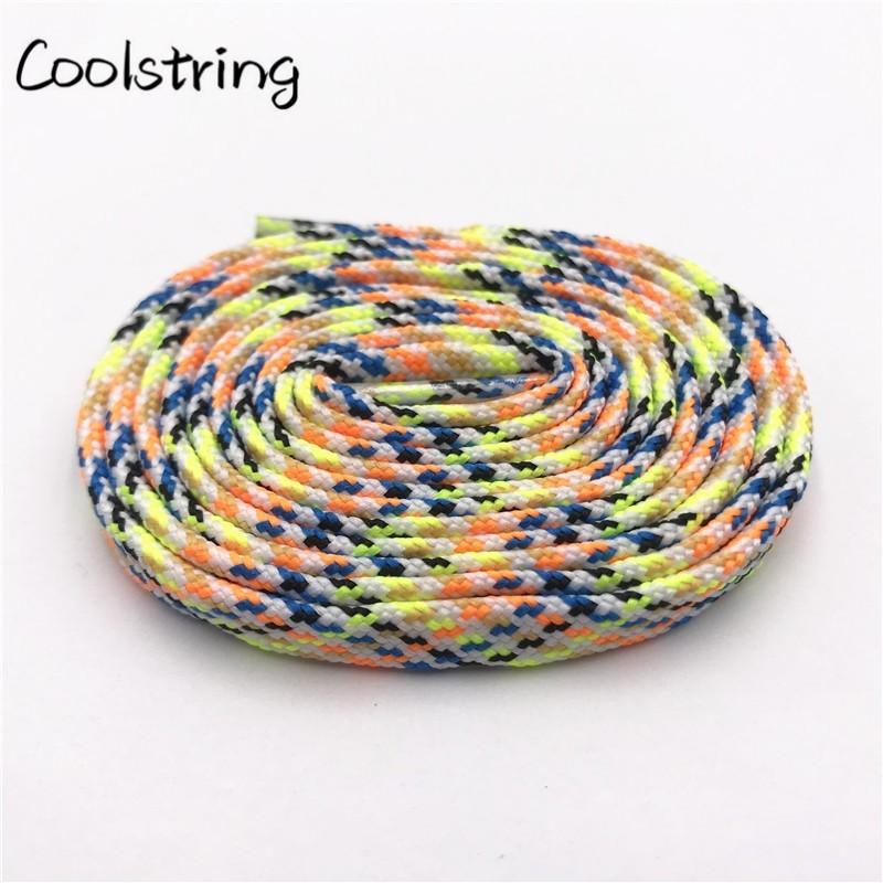 7MM Multi Color sweet Camouflage  Shoelaces Women Sneaker 2021 Casual Shoe Lacel Unisex Boots Shoe