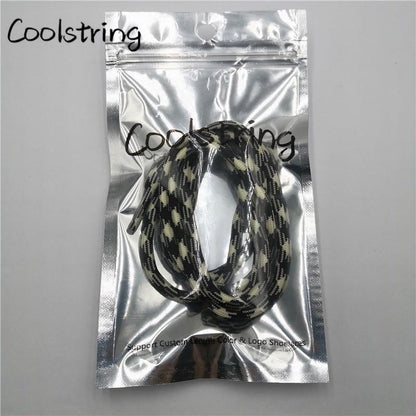 Sport  Fluorescence Round Shoelace Glow In The Dark Night Colorful Fluorescent Shoe Laces Athletic