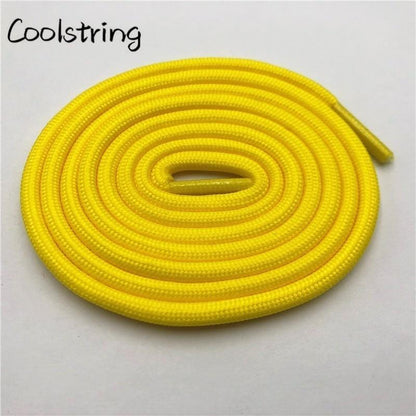 5mm Round Polyester Customized Shoelaces Green Navy Fashion Shoe Laces Extral Long Unisex Women Men
