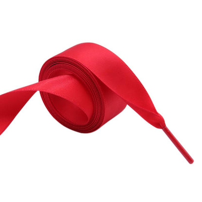 Solid Color Ribbon Wide Shoelaces Women Canvas Casual Flat Shoes Lacet 2021 Charmed Fashion Cord