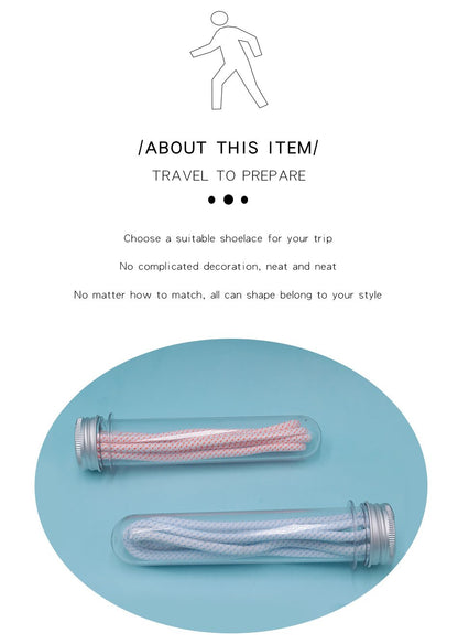 4.5MM Polyester Light Colorful Series Couple Clothing Matching Fashion Sneaker Ropes Youth Outdoor