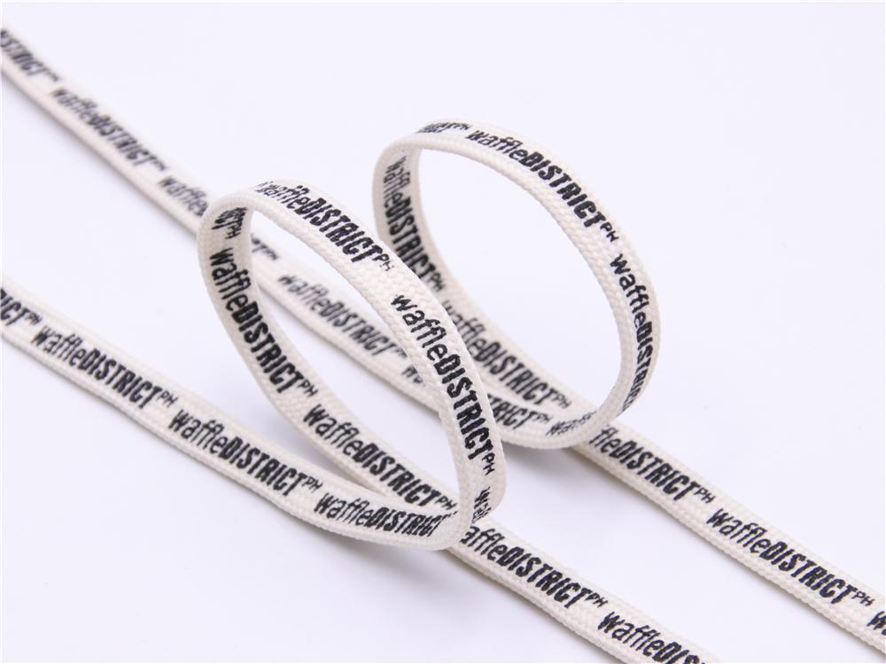 Double Sides English Letter Print Shoelace Polyester Flat Shoe Laces Clothing Sport Bootlaces For