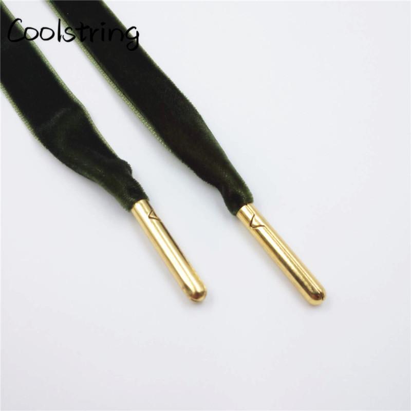 60-180cm Length 1.27 Cm Width Velvet Surface Shoelaces Women Men Black White Colorful Sports Casual