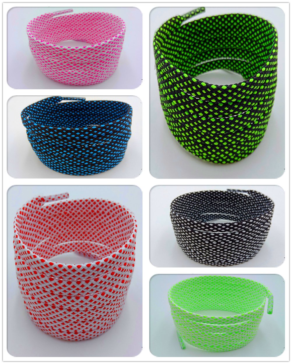 Classic Style 7MM Shoe Accessories Bright Flat Shoelaces Innovative Luxury Lacet For Casual Canvas