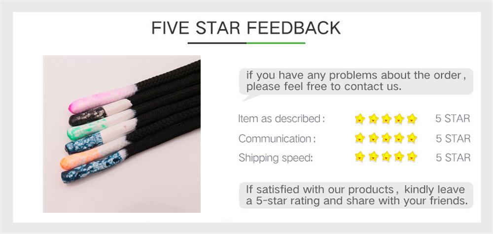 Shoe Accessories 3MM Black Round Shoelaces With Epoxy Full Coverage Laces Head Men Women Sneaker Pro