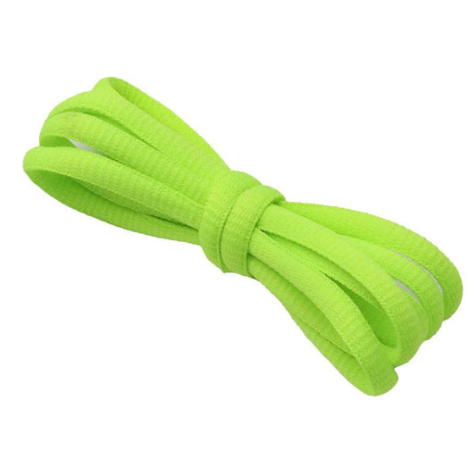 Authentic 6MM Oval Ropes Yellow Green Vivid Shoelaces Clothing Polyester Pure Cotton Flexible Laces