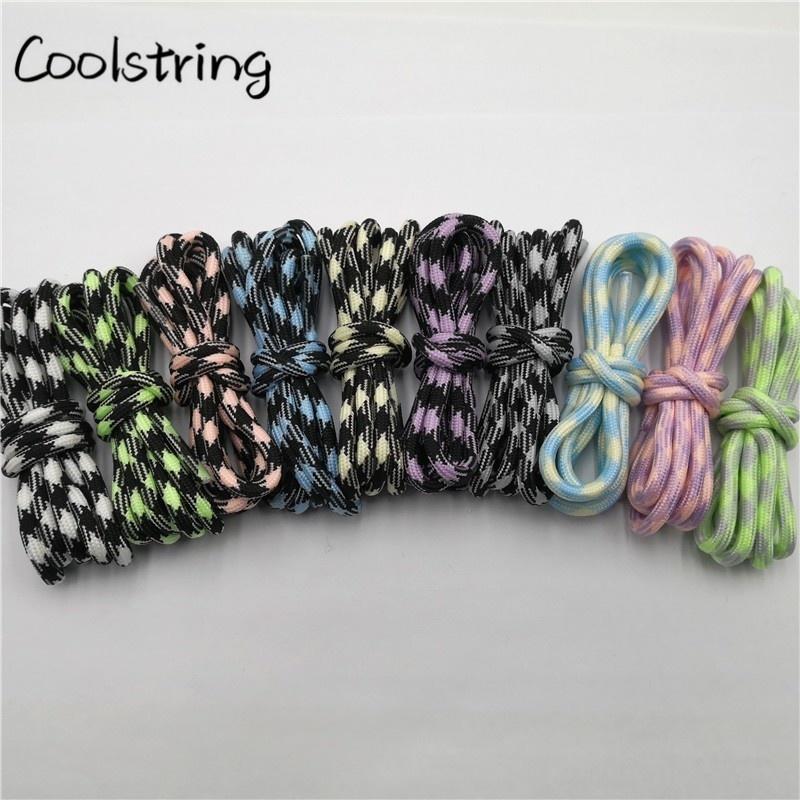 Sport  Fluorescence Round Shoelace Glow In The Dark Night Colorful Fluorescent Shoe Laces Athletic