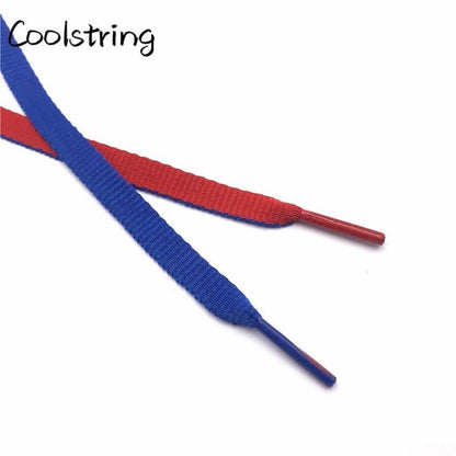Jumpman Flat 8mm Combo Two Color Connect Reversible Shoelaces Bicolor Polyester Shoe Strings Laces