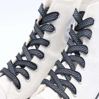 8MM Perfect Shoelaces Easy Wearing Black White Golden Shoe Cords Women Sneakers Boots Fashion Laces