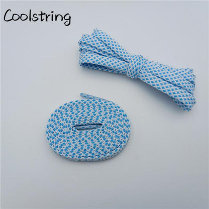 Classic Style 7MM Shoe Accessories Bright Flat Shoelaces Innovative Luxury Lacet For Casual Canvas