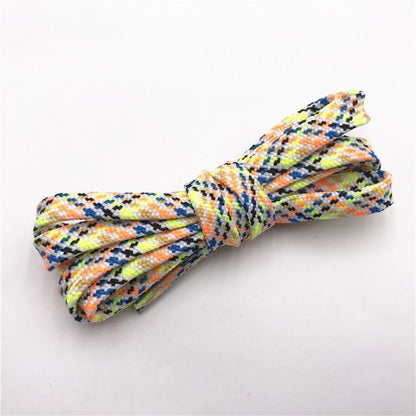7MM Multi Color sweet Camouflage  Shoelaces Women Sneaker 2021 Casual Shoe Lacel Unisex Boots Shoe
