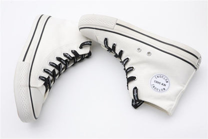 7MM  "boos society" Letter Silk Printing White Black Shoelaces изи буст кроссовки Flat Ropes Easy