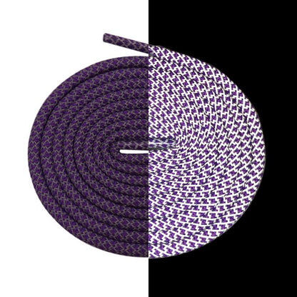 4.5MM Blue Purple Luxurious Elegant Color Reflective 3M Shoelace High Grade Glow Ropes In Dark