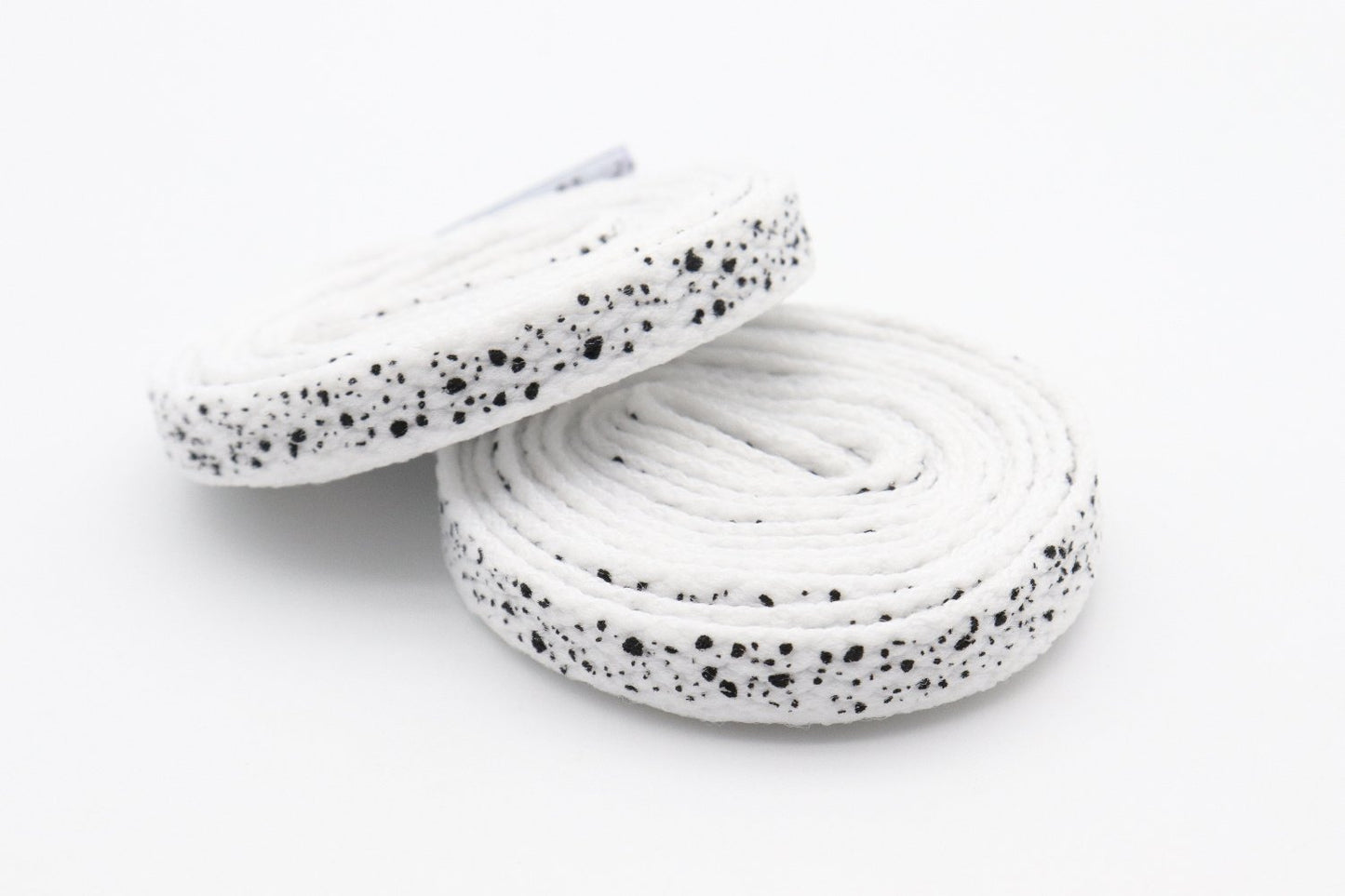 8MM Spray Point High Quality Shoelaces Easy Boots Canvas Ropes Adult&Kid Sneaker 2021 Unisex Black