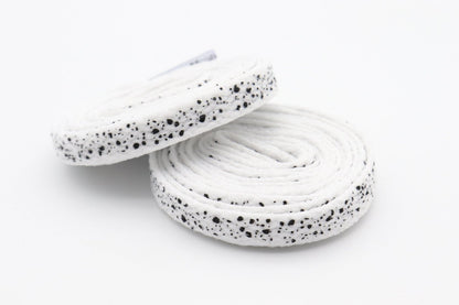 8MM Spray Point High Quality Shoelaces Easy Boots Canvas Ropes Adult&Kid Sneaker 2021 Unisex Black