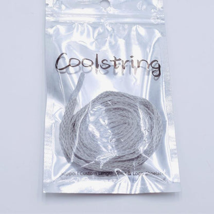 6MM Oval Reflective 3M Semicircular Ropes Athletic Highlight Shoe Latchet Grey Beige Eye-Catching