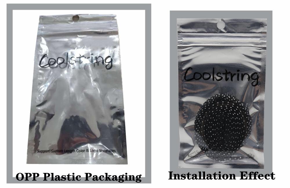 8MM Pretty Shoe Accessories White Black Flat Type Shoelaces Top Quality Metallic Yarn Laces For