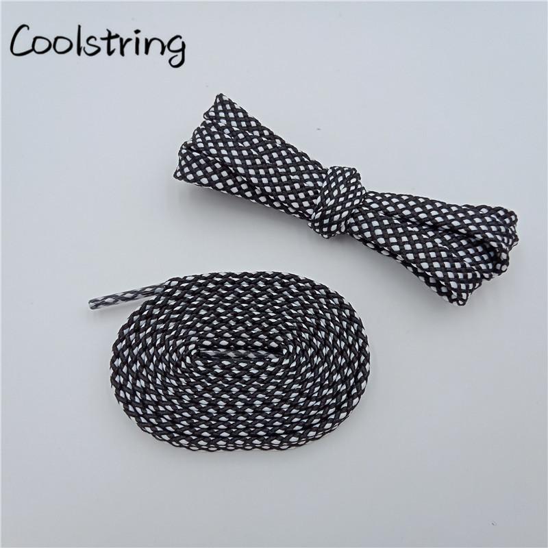 Classic Style 7MM Shoe Accessories Bright Flat Shoelaces Innovative Luxury Lacet For Casual Canvas