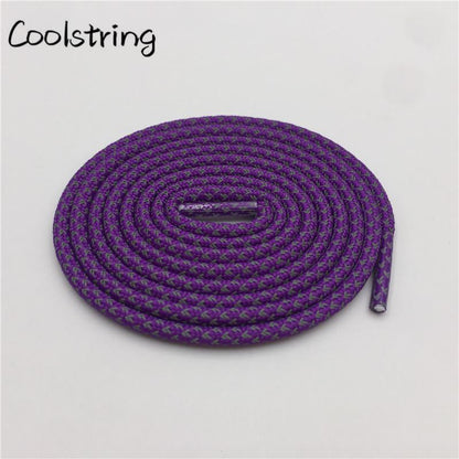 Highlight 3M Round Reflective Shoelace Colored Shoe String Cool Grey Lace Customized Safety Easy Tie