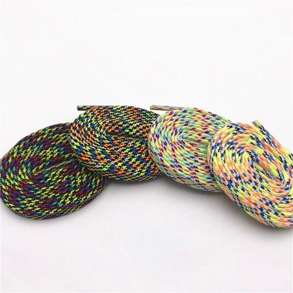 7MM Multi Color sweet Camouflage  Shoelaces Women Sneaker 2021 Casual Shoe Lacel Unisex Boots Shoe