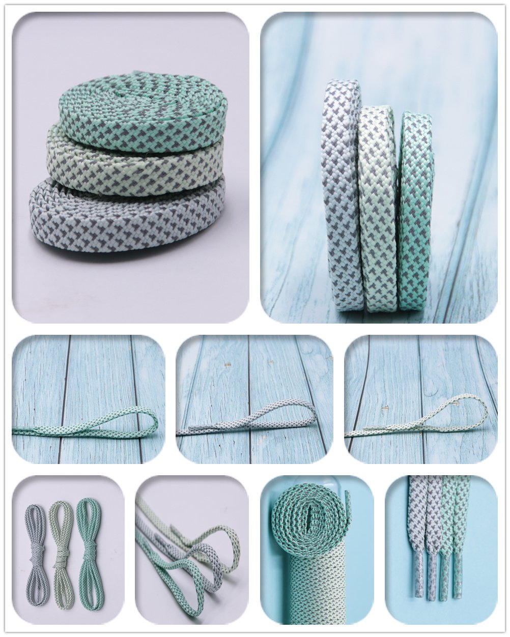 7MM Top Flat Reflective Trendy Shoelaces Pretty Shining shoestring In Light  Walk Running Boot Sport