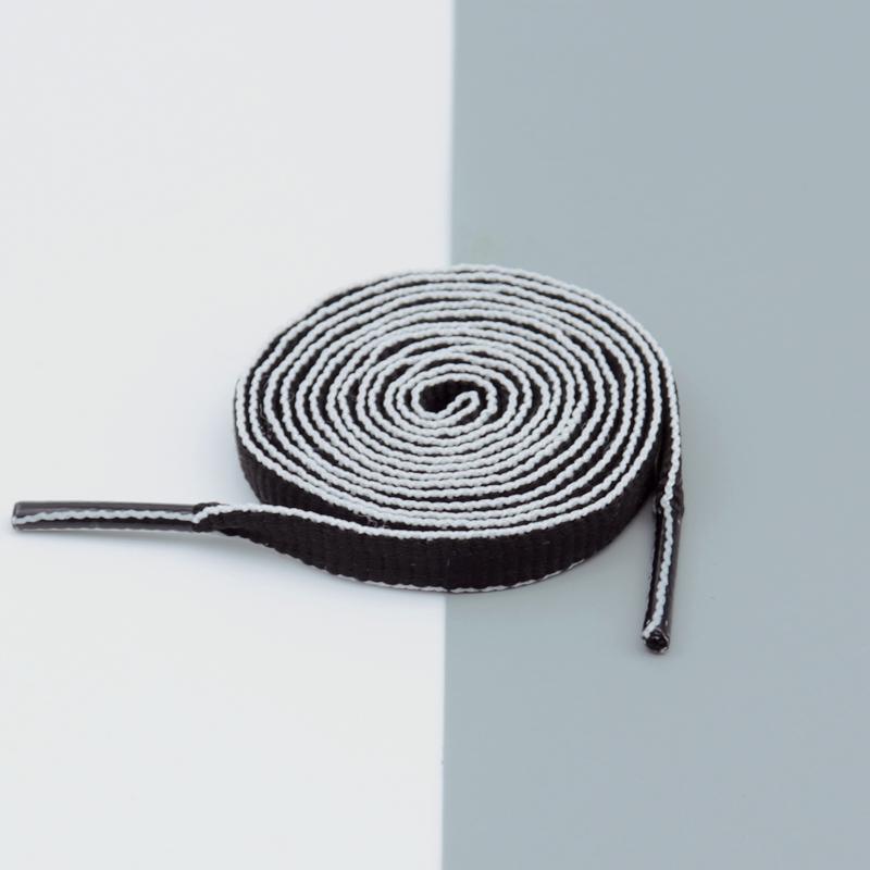 Weiou Special Laces 8MM Refined Machine Production Luxury Quality Cords Black White Unique Shoelaces